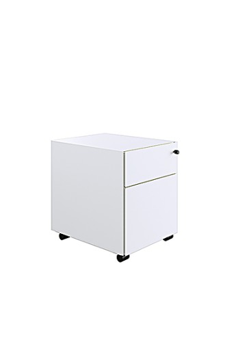 Photo caisson mobile 2 tiroirs fabrication française coloris Blanc