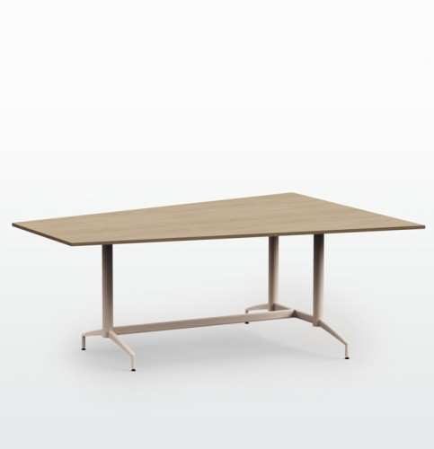 Photo table de réunion forme trapèze OKABA 2 m
