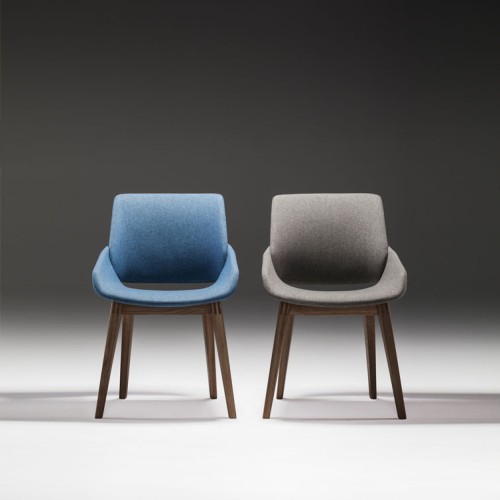 chaise piétement bois