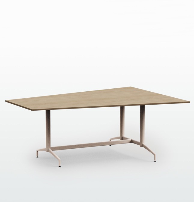 Photo table de réunion forme trapèze OKABA 2 m
