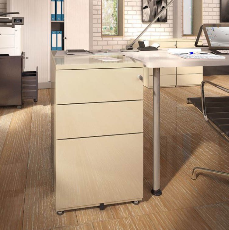 caisson hauteur bureau métallique